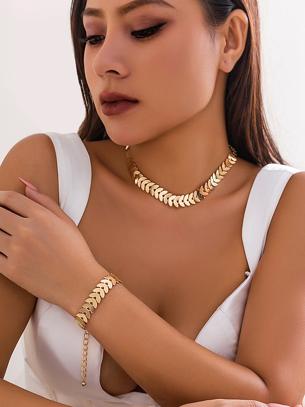 Conjunto Colar e Pulseira