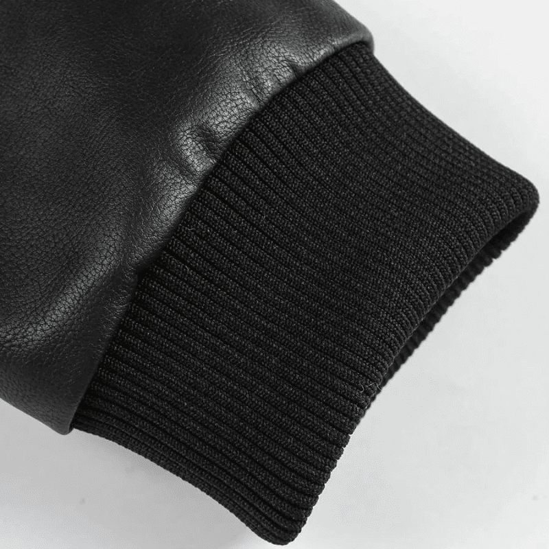 Jaqueta de Couro Masculina com Capuz Removivel