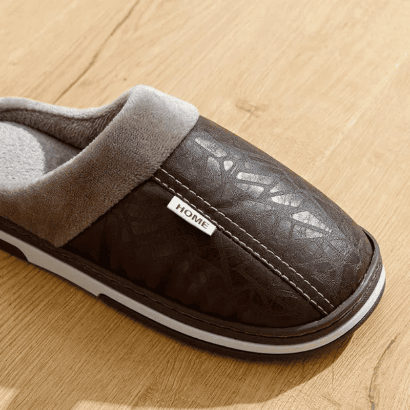 Pantufa Ortopédica de Couro - Interior Peluciado [Antiodor]