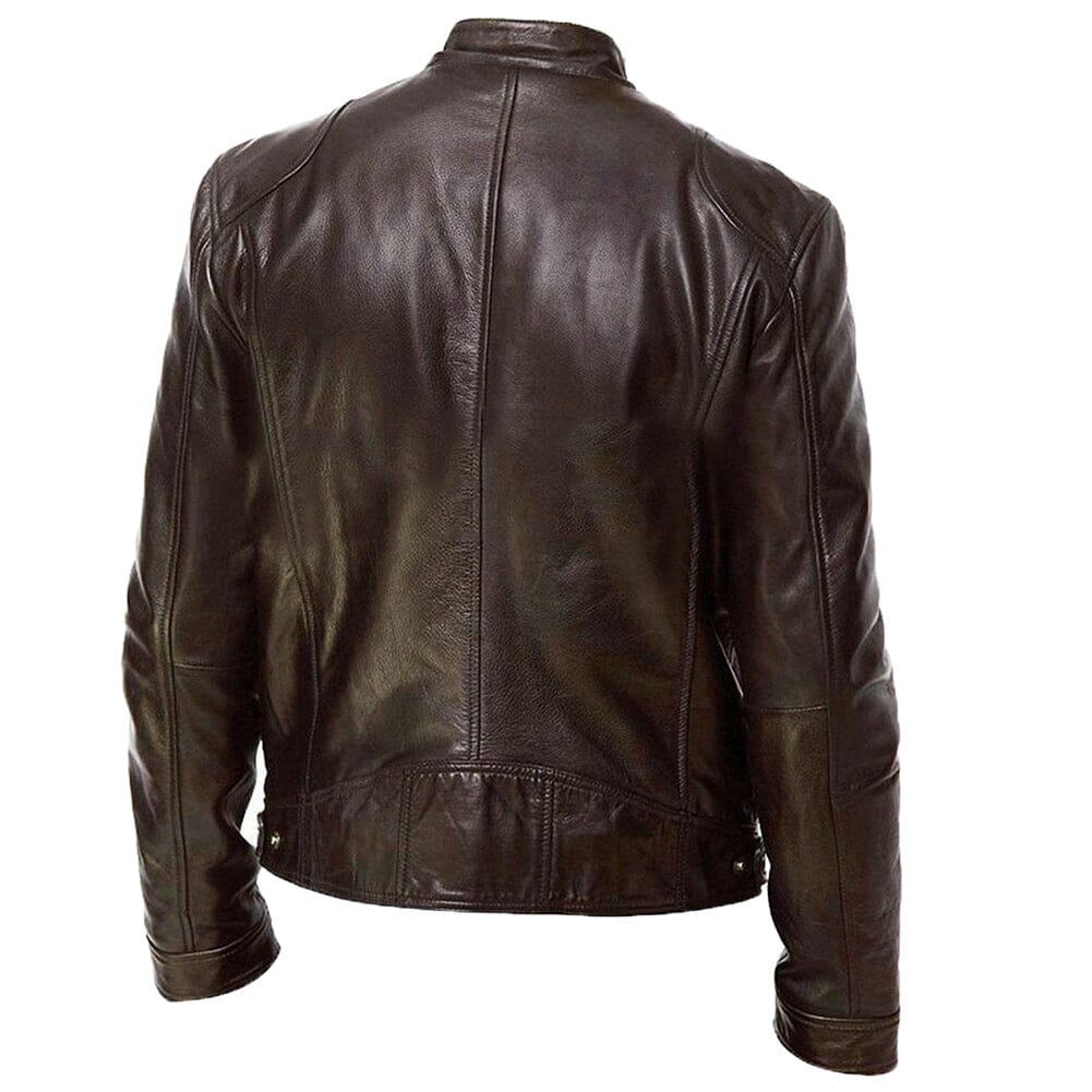 Jaqueta de Couro Masculina Estilo Racer – Model Thor